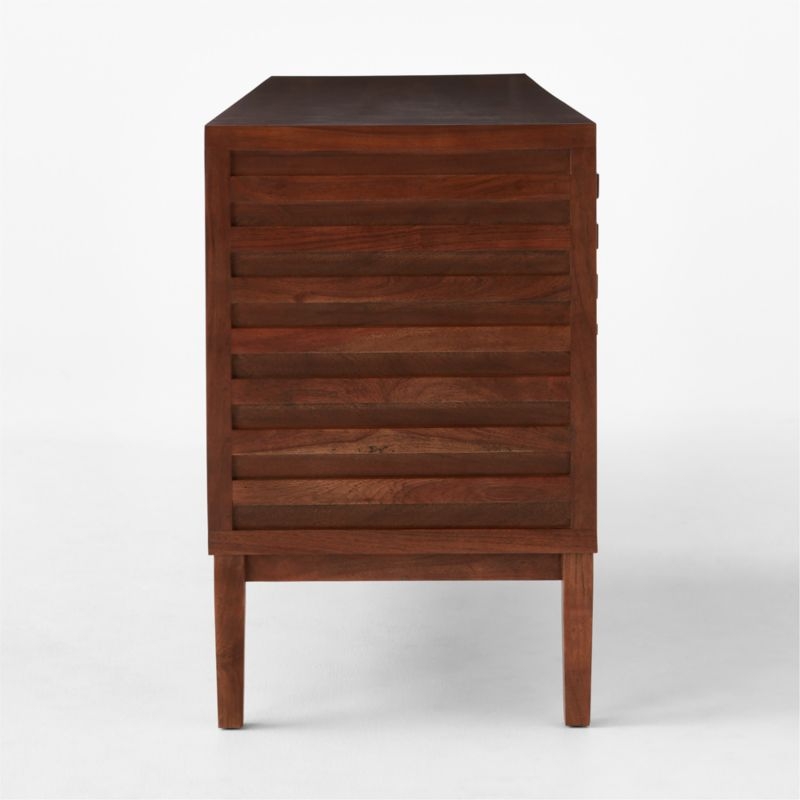 Campo 4-Drawer Acacia Wood Dresser - Image 3