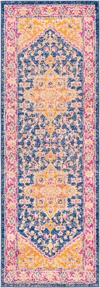 Elaziz Pink Indoor 2'7" x 7'7" Machine Woven Rug - Image 0