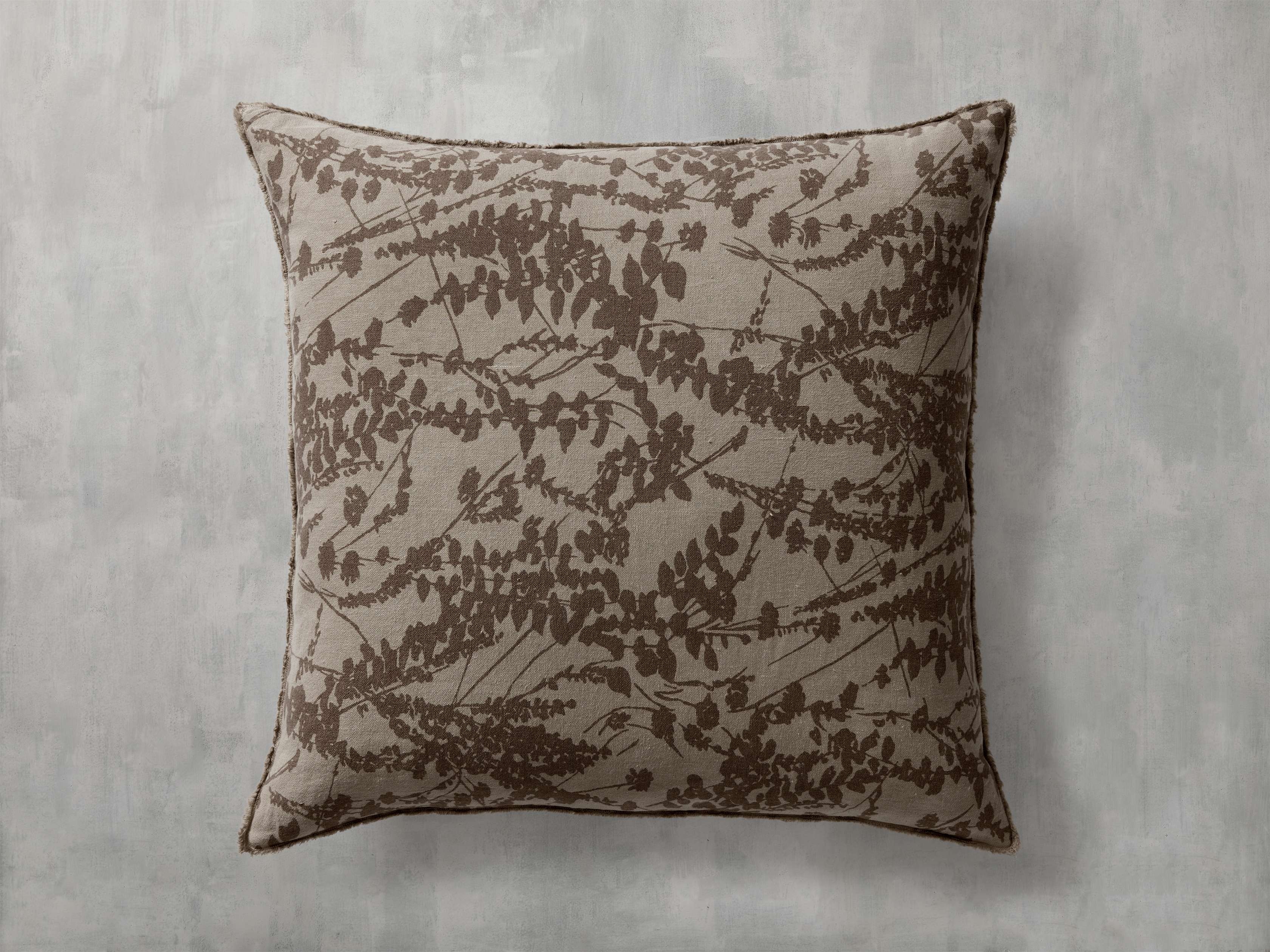 Breya Pillow Cover in Linen Natural  Taupe - Image 0