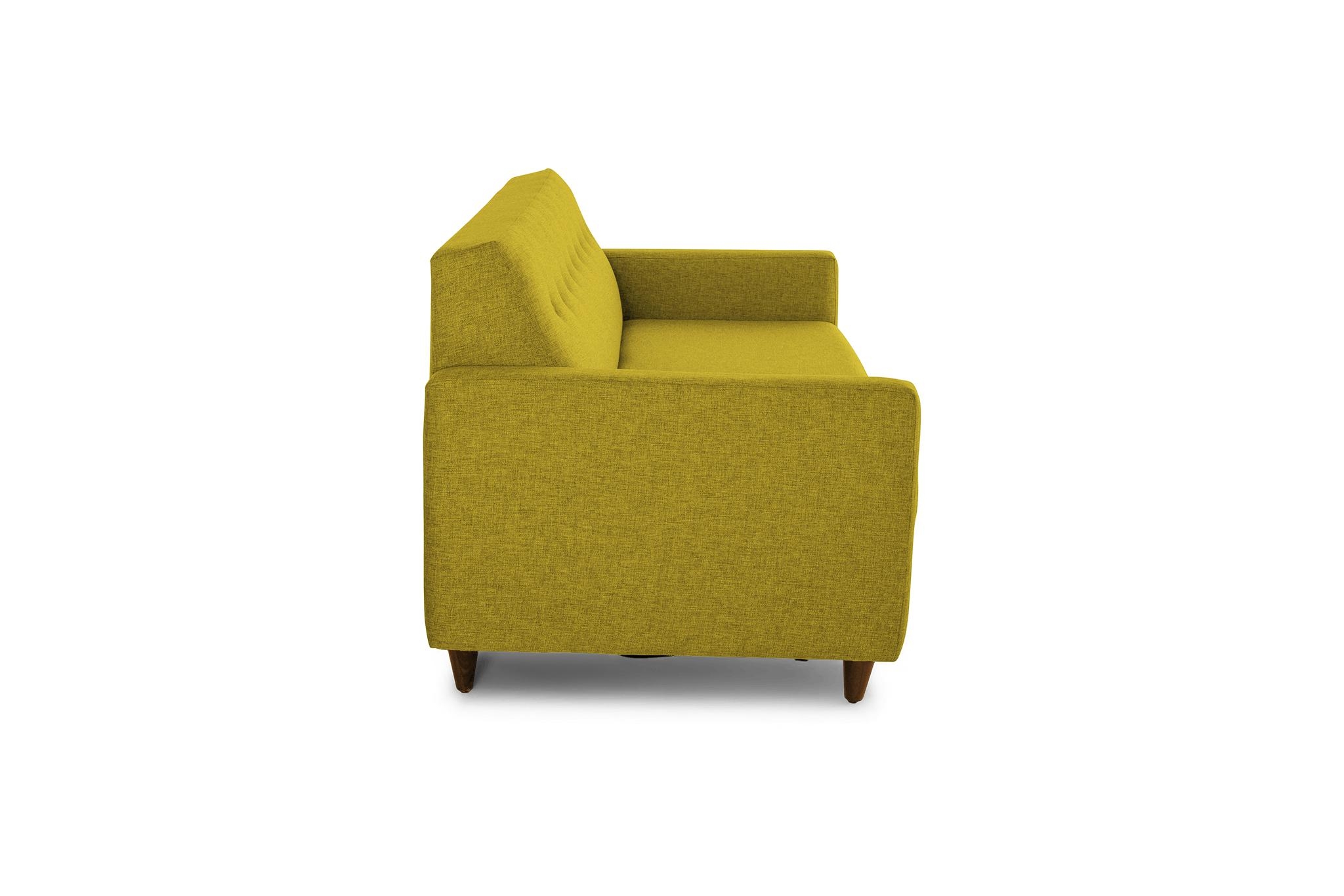 Yellow Korver Mid Century Modern Sleeper Sofa - Bloke Goldenrod - Mocha - Image 3