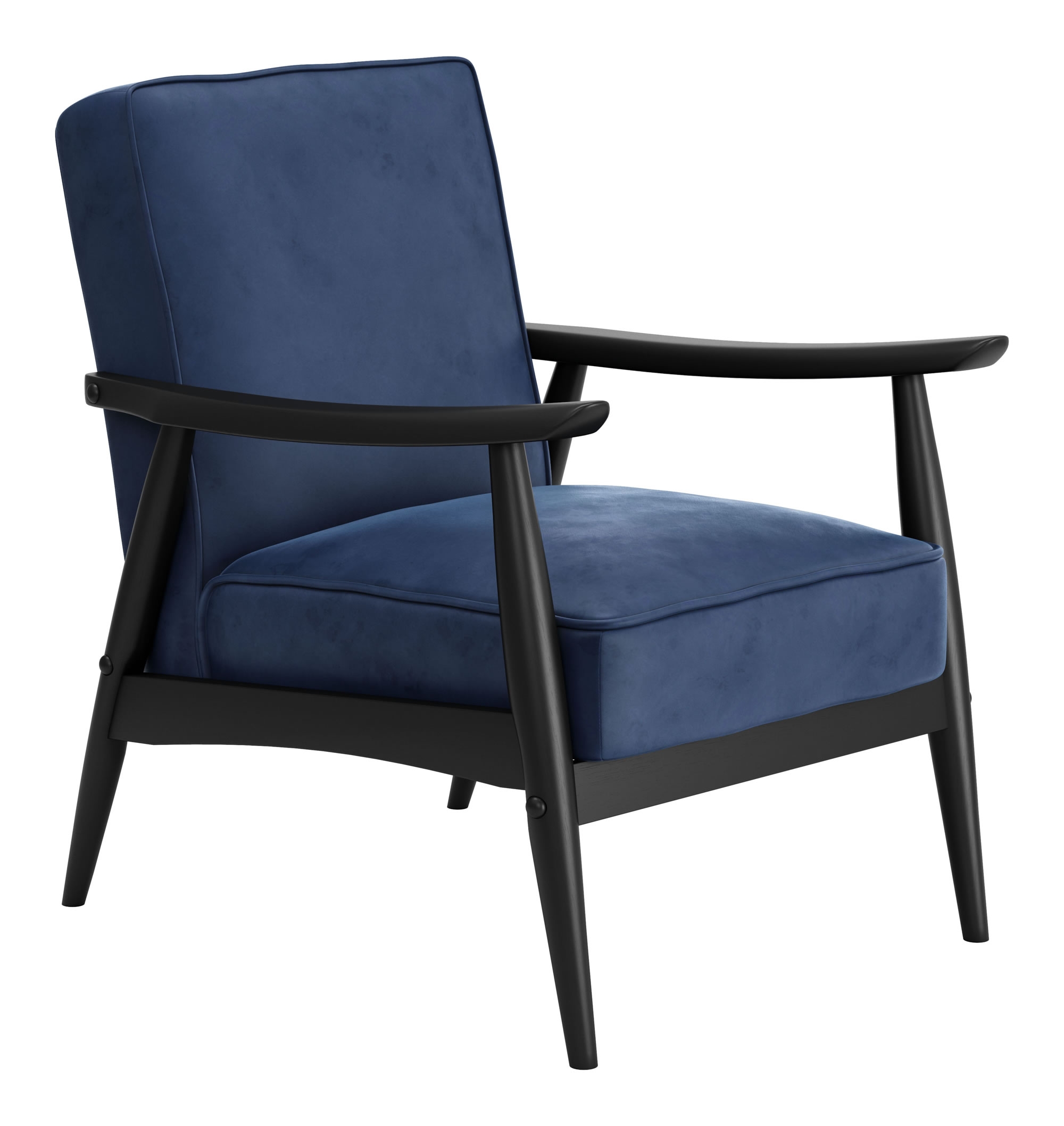 Rocky Arm Chair, Velvet Blue - Image 0