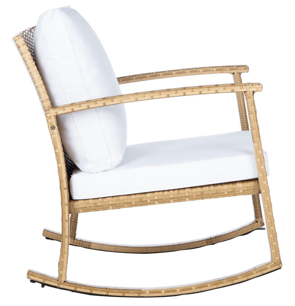 Daire Rocking Chair - Natural/White - Safavieh - Image 6