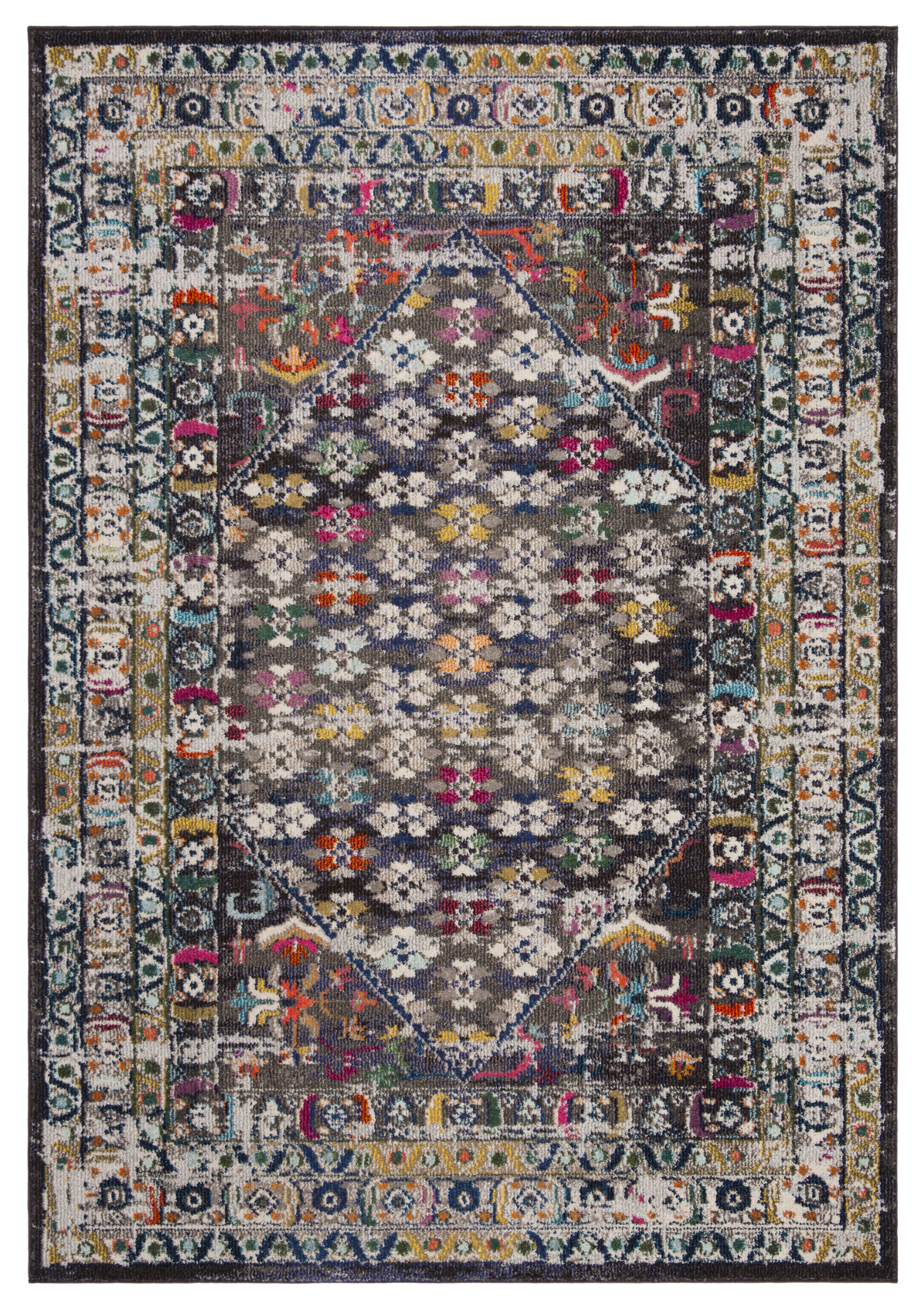 Arlo Home Woven Area Rug, MNC255T, Brown/Grey,  5' 1" X 7' 7" - Image 0