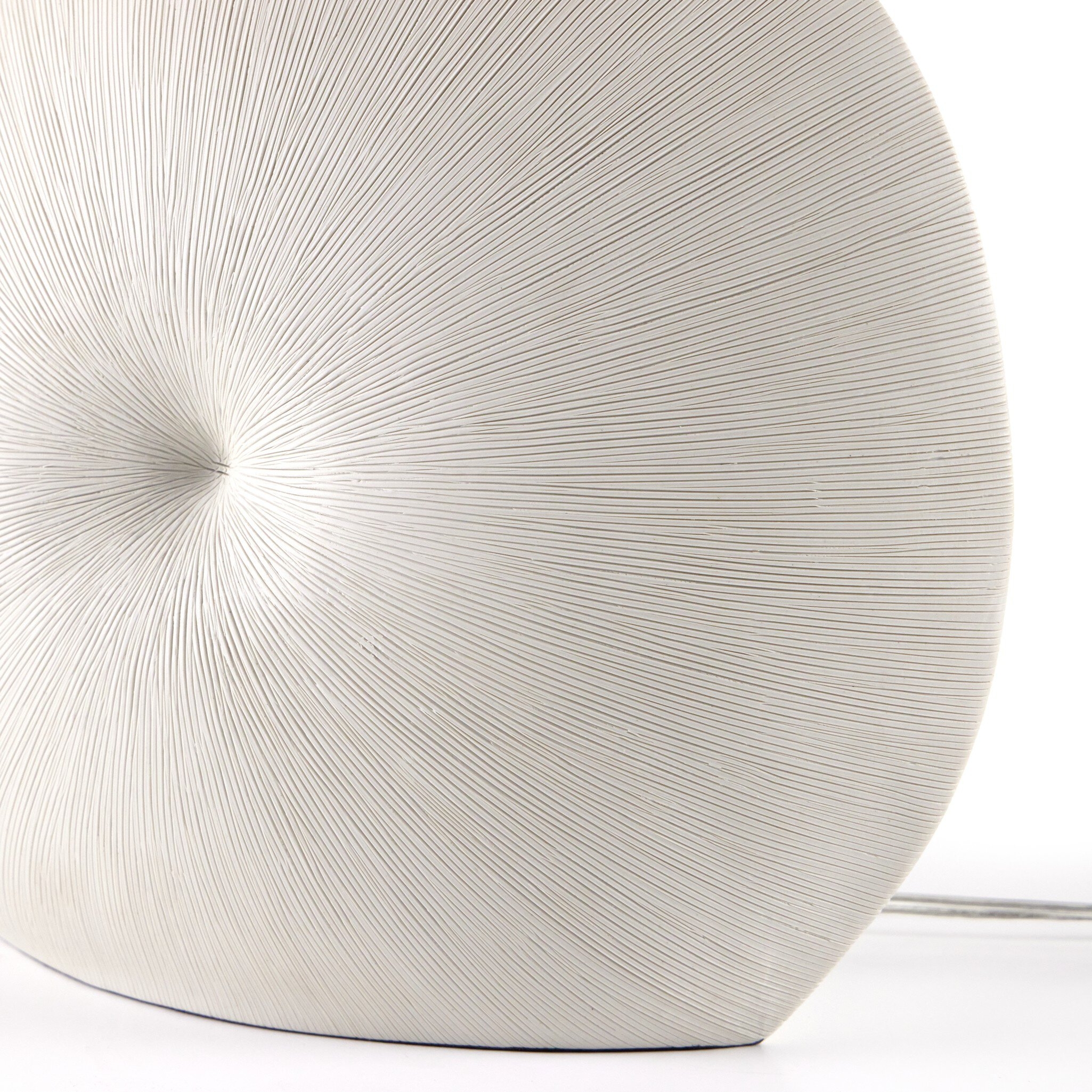 Busaba Table Lamp - Textured Matte White Porcelain Ceramic - Image 6