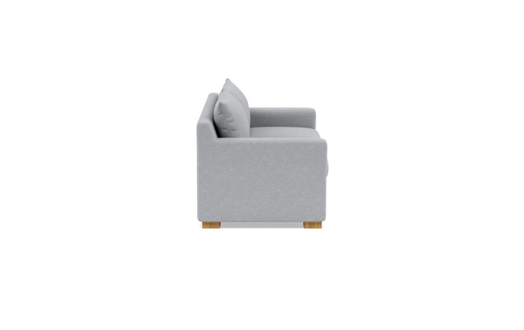 Sloan Sleeper Sleeper Sofa with Grey Gris Fabric, double down blend cushions, and Natural Oak legs - Image 2