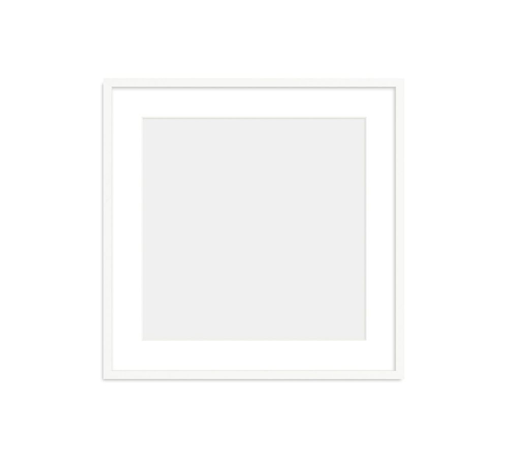 Metal Gallery Frame, 2" Mat, 12x12 - Bright White - Image 0