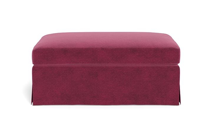 Sloan Slipcovered Ottoman - Image 0