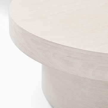 Round Pedestal Coffee Table, 40", Winterwood - Image 1