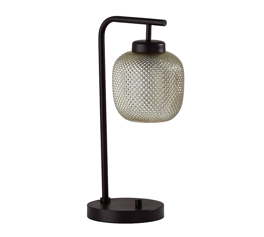 Rosalynn Glass Task Table Lamp, Dark Bronze - Image 0
