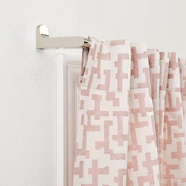 Maze Jacquard Curtain, Pink Stone, 48"x96" - Image 2