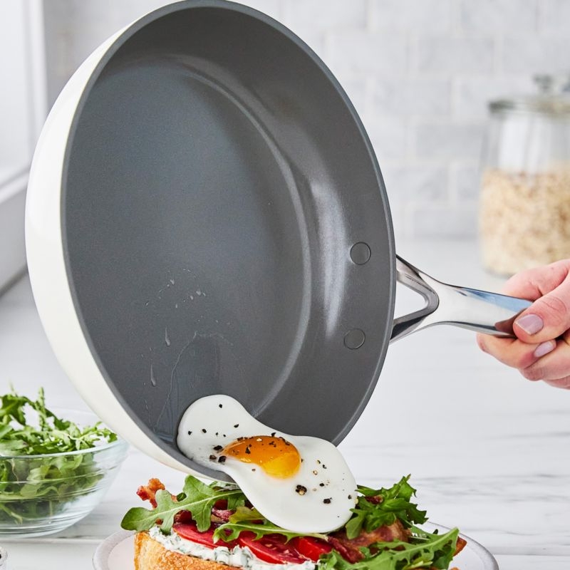 Greenpan ™ GP5 Cloud Cream Hard-Anodized Ceramic Non-Stick 14-Piece Cookware Set - Image 3