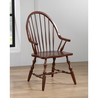 Gonzalez Solid Wood Windsor Back Arm Chair - Image 0