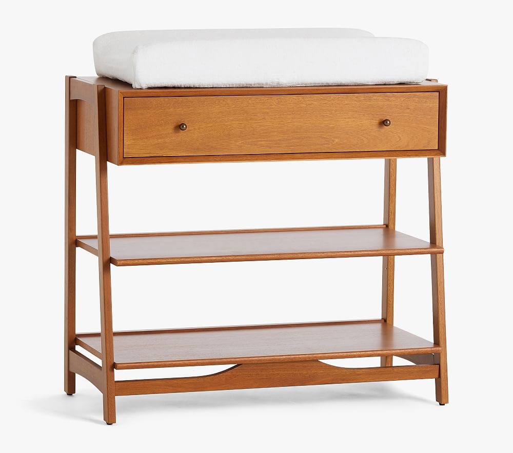 west elm x pbk Mid-Century Changing Table, Acorn, In-home - Image 0