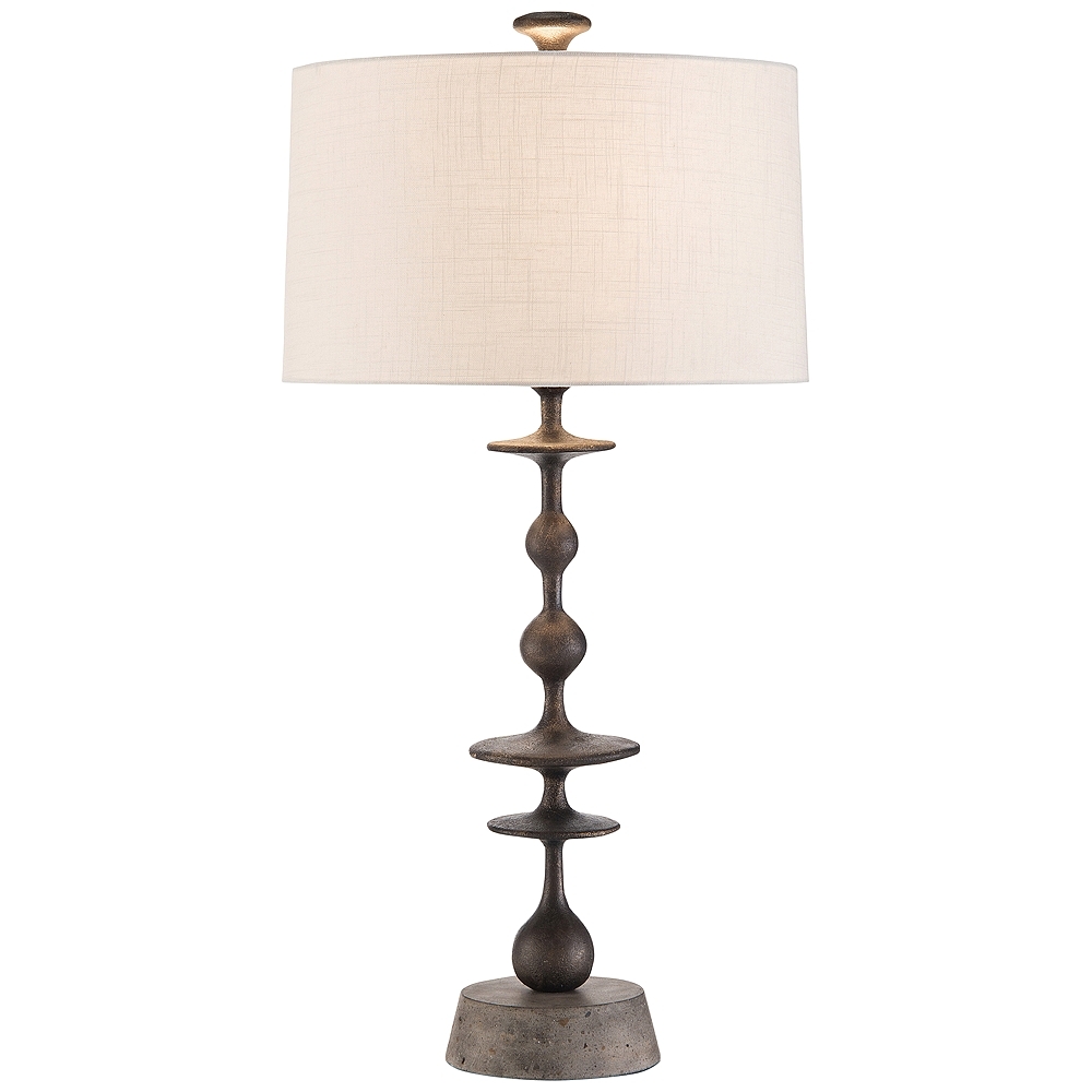 John Richard Matte Black Baluster Table Lamp - Style # 75M62 - Image 0