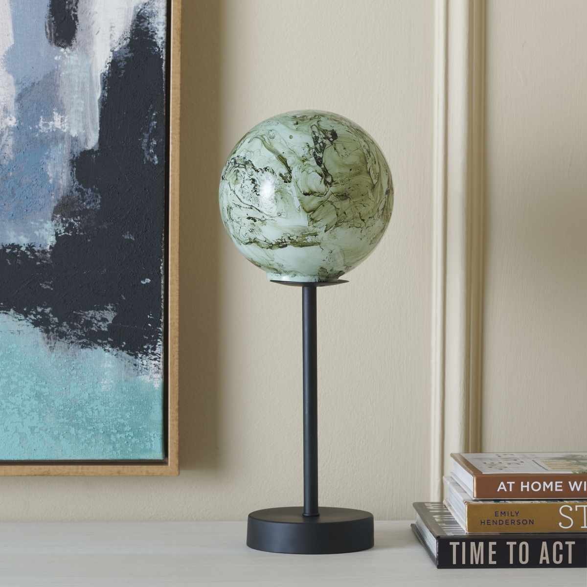 Zadie 15.5" Table Lamp - Black / Multi - Safavieh - Image 1