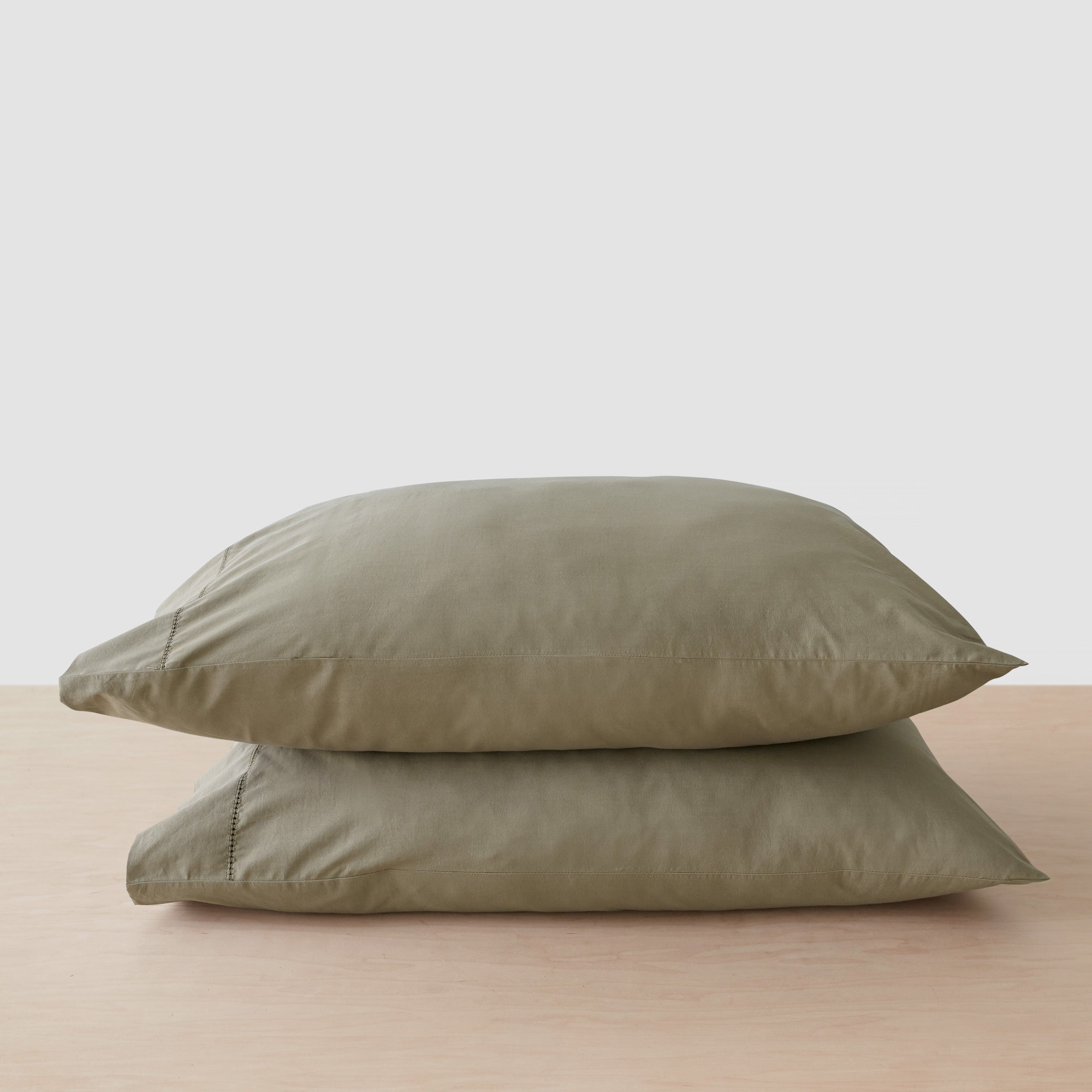 The Citizenry Organic Stonewashed Percale Pillowcases | Standard | Grey - Image 7