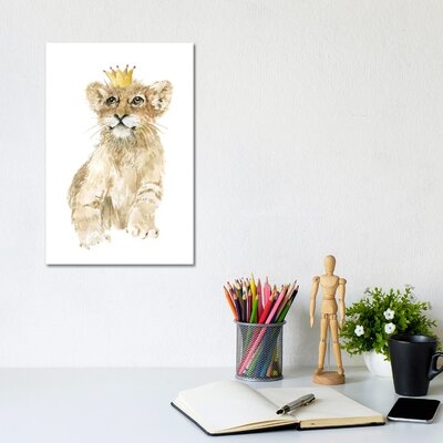 Savannah Lion Cub by Carol Robinson - Wrapped Canvas Painting Print - Image 0