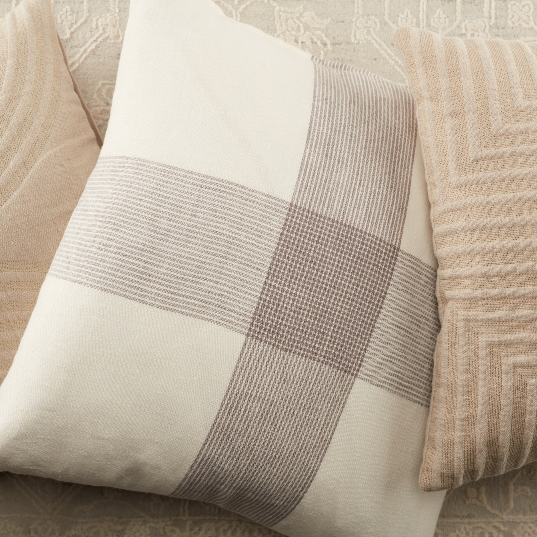Pembroke Throw Pillow, Gray, 20" x 20" Down Insert - Image 4