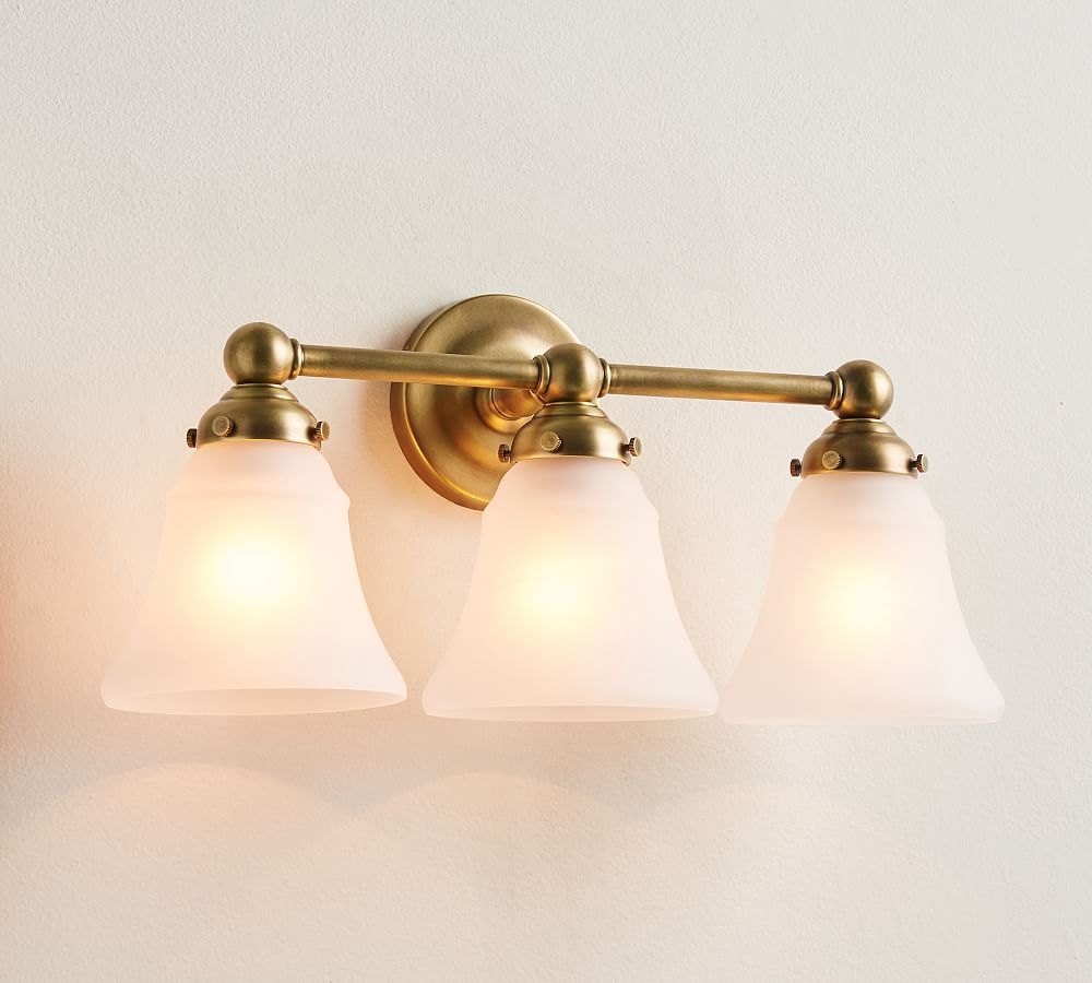 Tumbled Brass Sussex Traditional Triple Sconce - Image 0