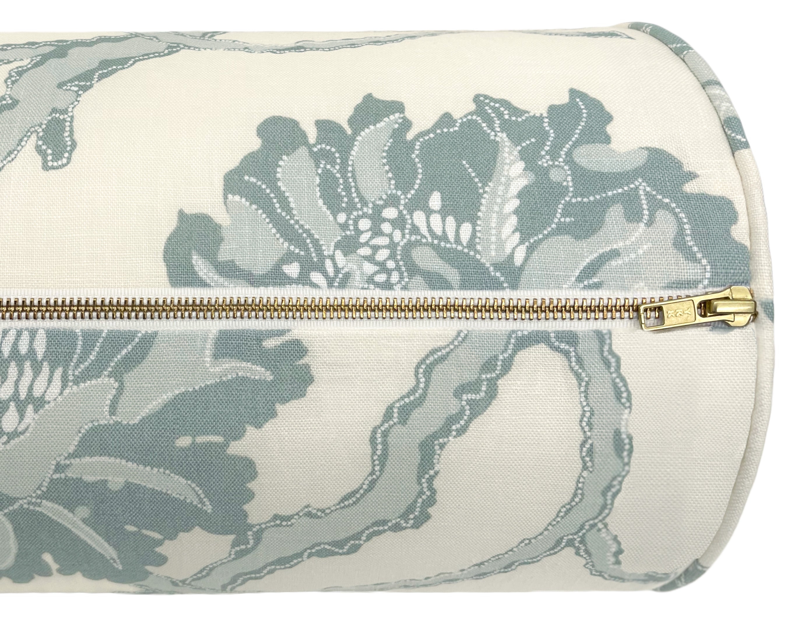 THE BOLSTER :: BLOOMING VINES // CERULEAN BLUE - BY THE YARD - Image 3