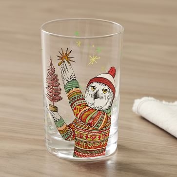Dapper Animal Juice Glass, Owl, Each - Image 0