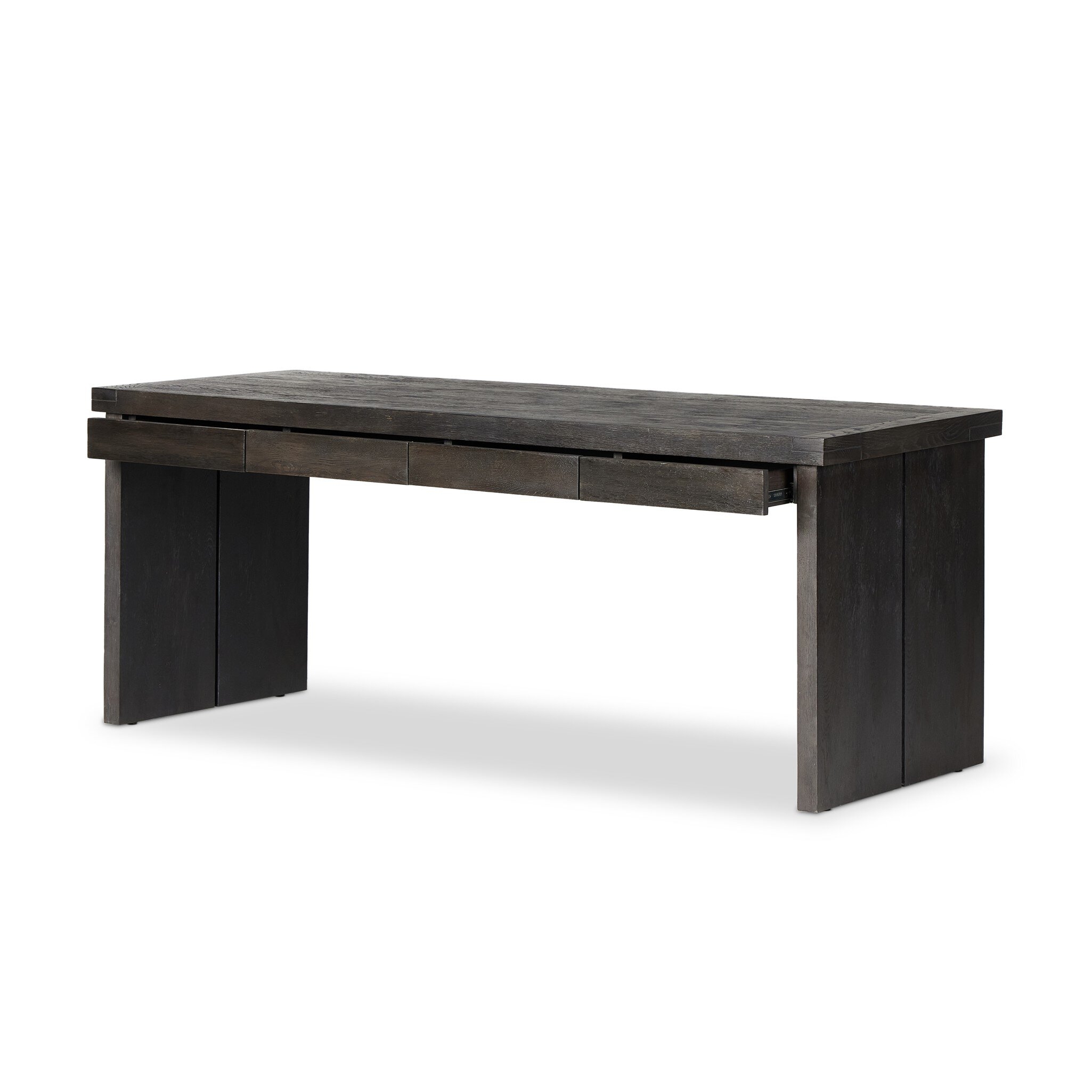 Warby Desk - Worn Black Veneer - Image 8