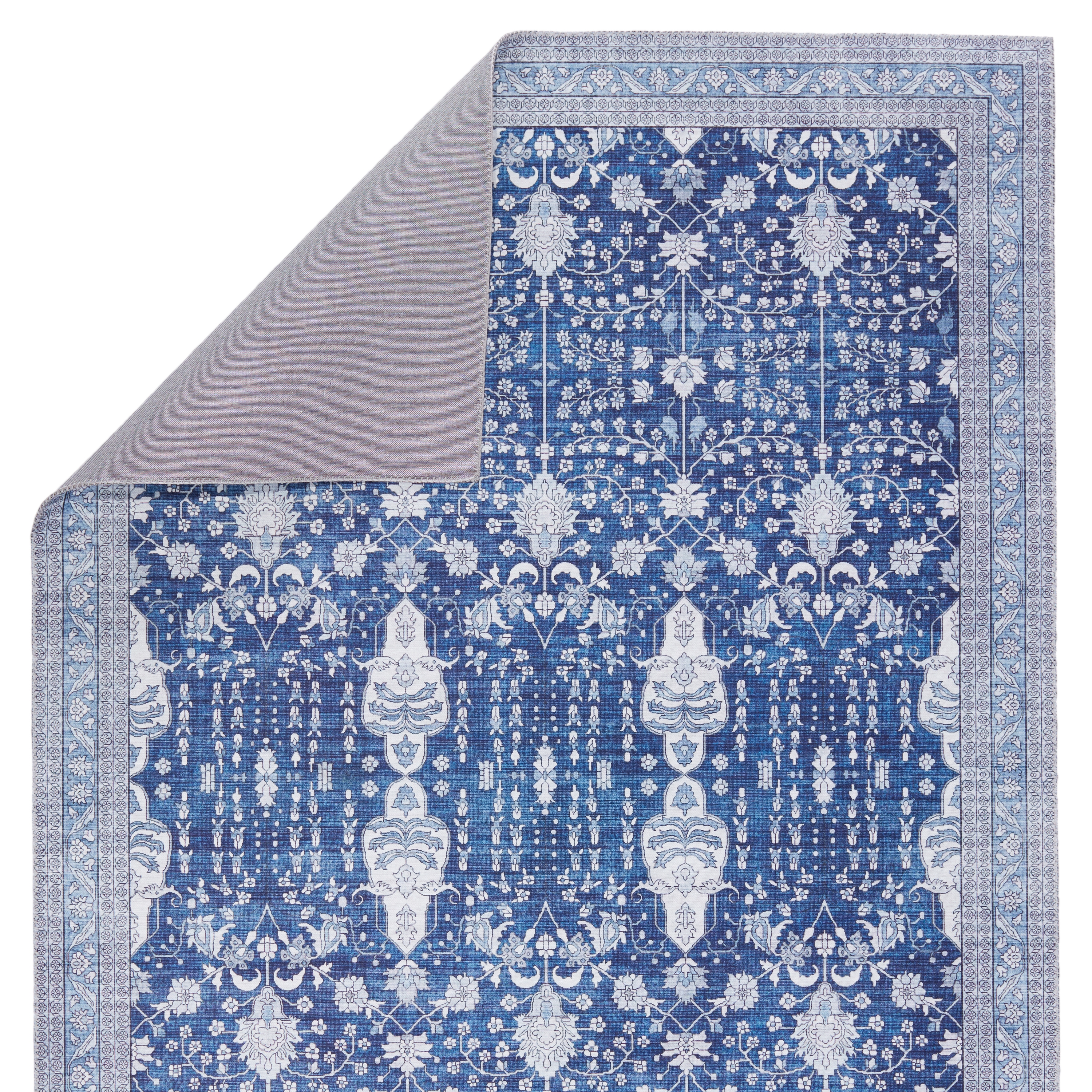 Vibe by Calla Oriental Blue/ White Area Rug (9'X12') - Image 2