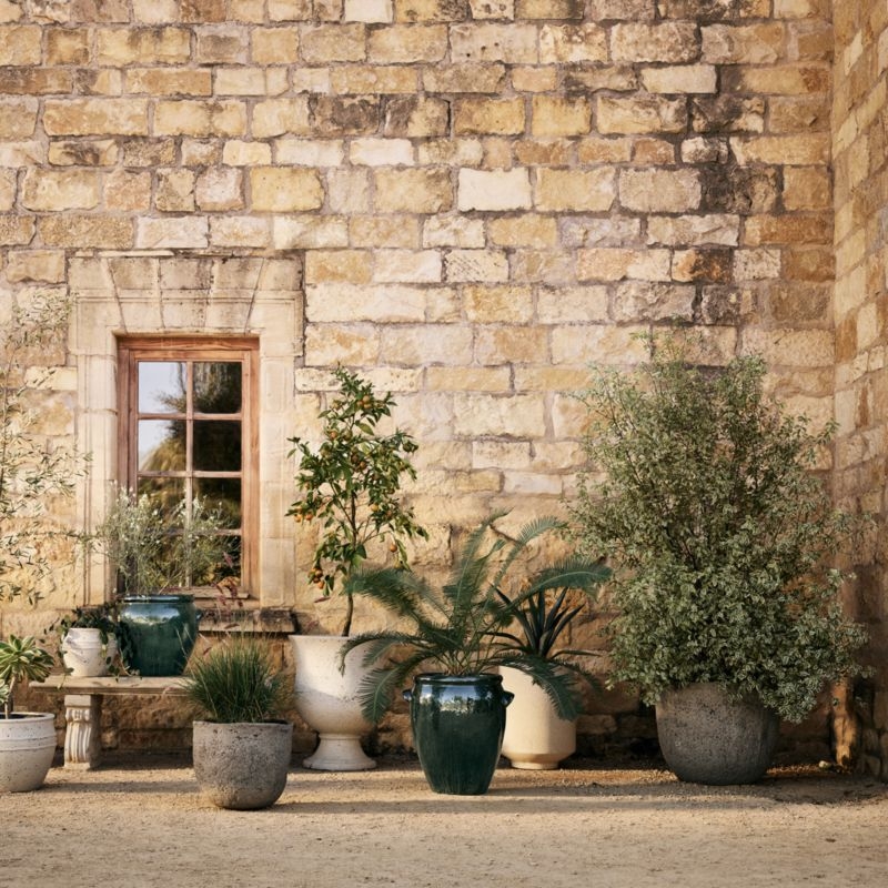 Malta Ivory Indoor/Outdoor Planter 16"x13" - Image 2