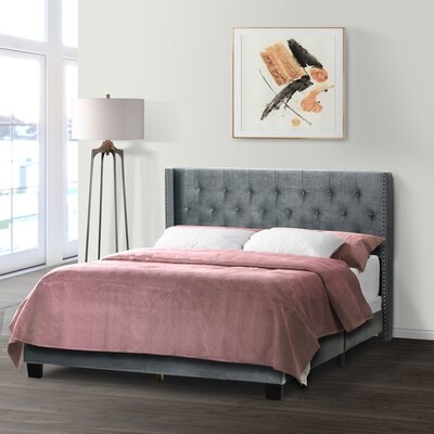 Holliston Tufted Upholstered Low Profile Standard Bed - Image 0
