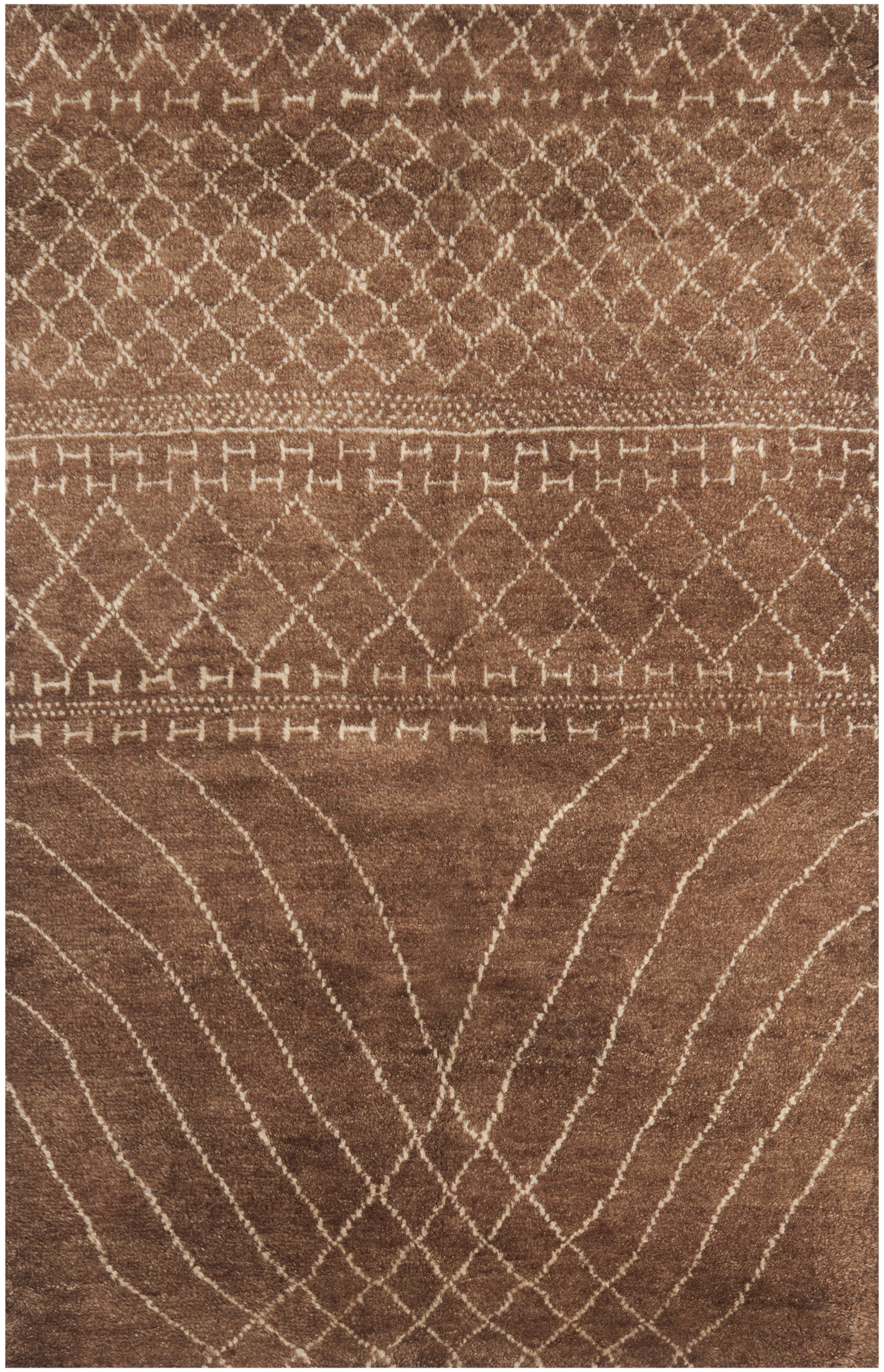 Arlo Home Hand Knotted Area Rug, LFT120A, Bronze,  9' X 12' - Image 0