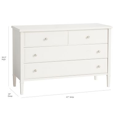 Fairfax 4-Drawer Wide Dresser, Smoked Charcoal - Image 4