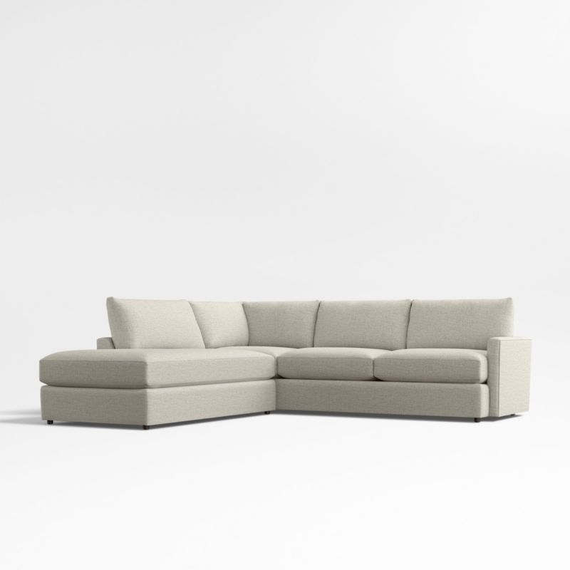 Lounge Classic 2-Piece L-Shaped Sectional Sofa with Bumper - Image 1
