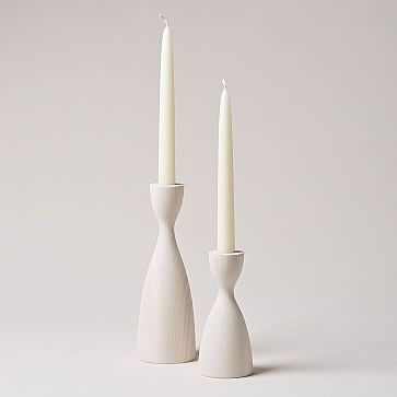 Pantry Candlestick, Medium, White - Image 3