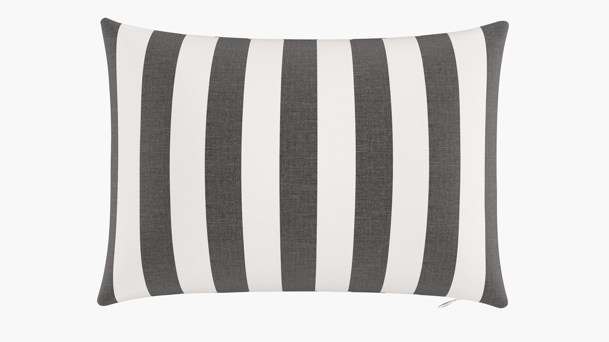 Outdoor 14" x 20" Lumbar Pillow, Ink Cabana Stripe, 14" x 20" - Image 0