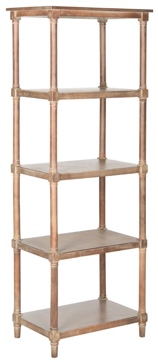 Odessa 5 Tier Bookcase - Washed Natural Pine - Arlo Home - Image 2