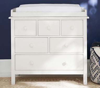 Kendall Nursery Dresser & Topper Set, Weathered White, In-Home Delivery - Image 3