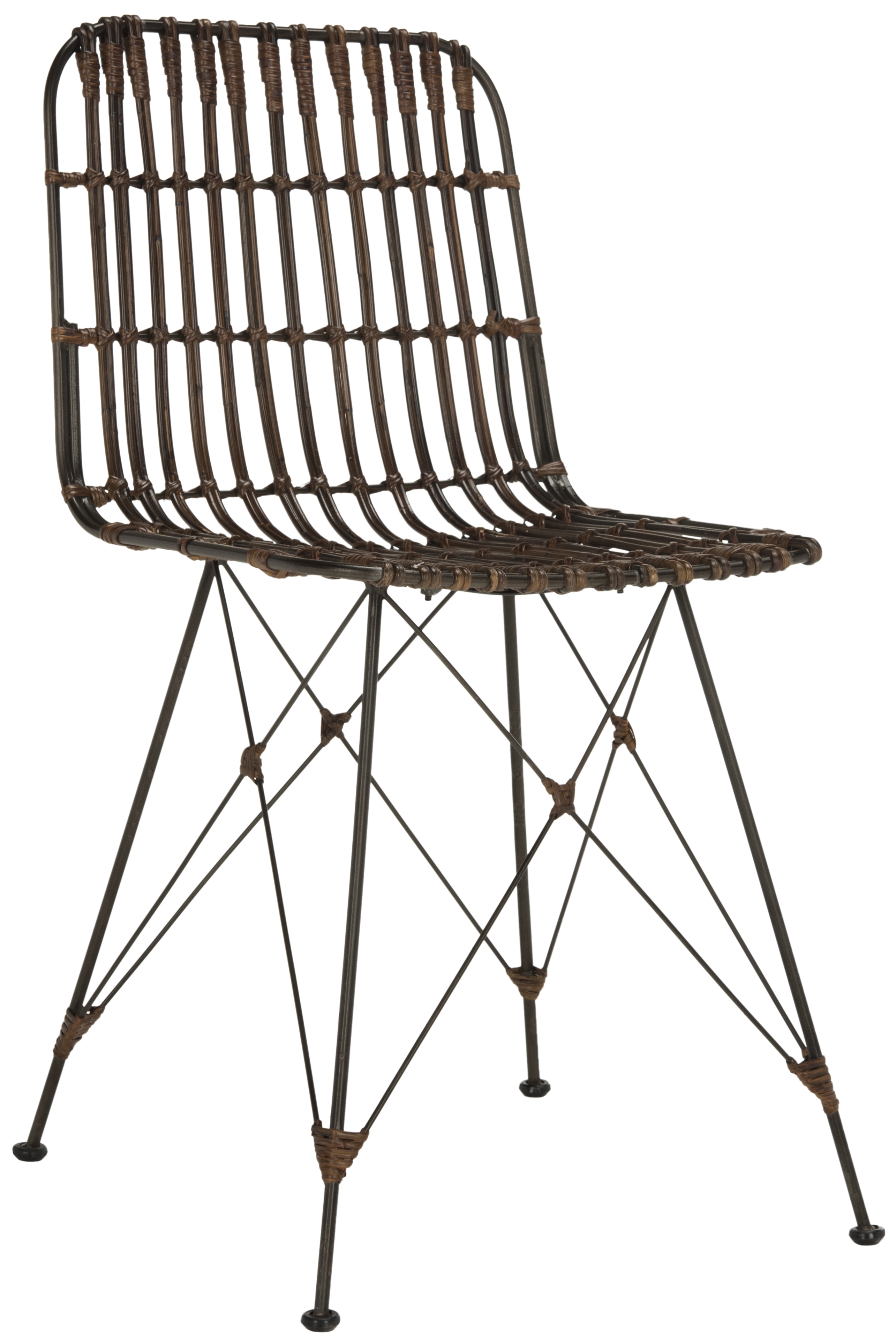 Minerva Wicker Dining Chair (Set of 2) - Croco Brown - Arlo Home - Image 2