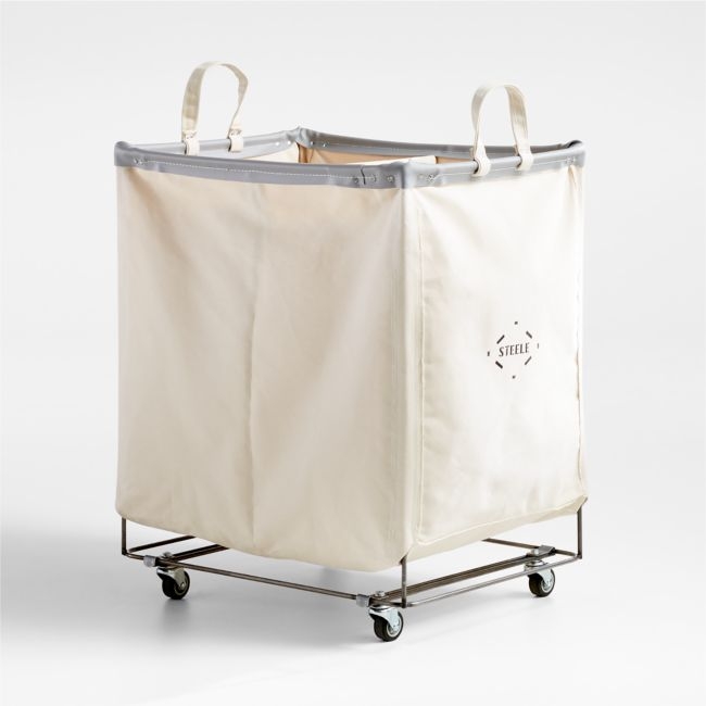 Steele ® Canvas 5-Bushel Double Vertical Rolling Laundry Hamper - Image 0