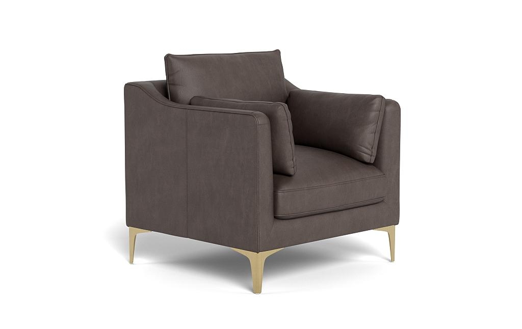 Caitlin Leather Petite Chair by The EverygirlÃ?Â® - Image 1