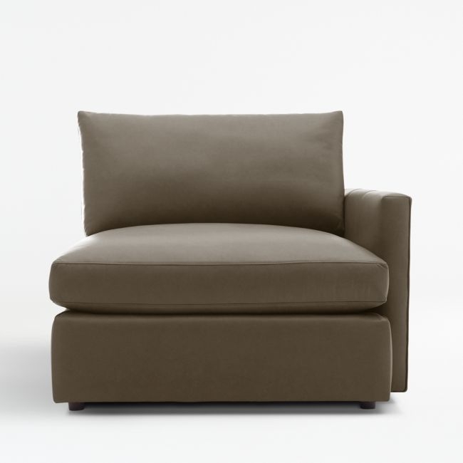 Lounge Leather Right-Arm Chair Sectional Piece - Image 0