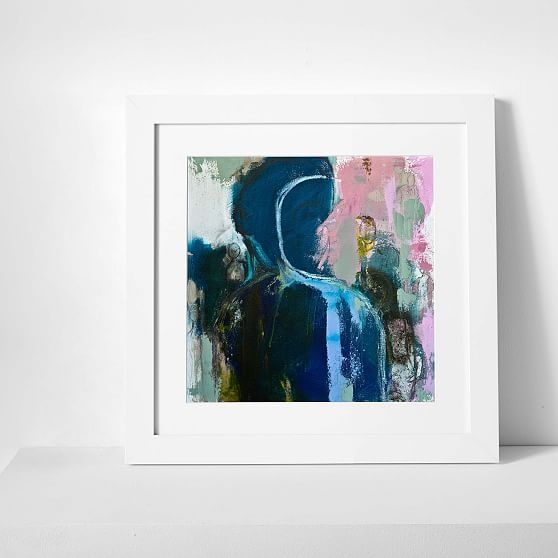 Print of an original painting by Yvette, 18"x18", White Frame & Mat - Image 0