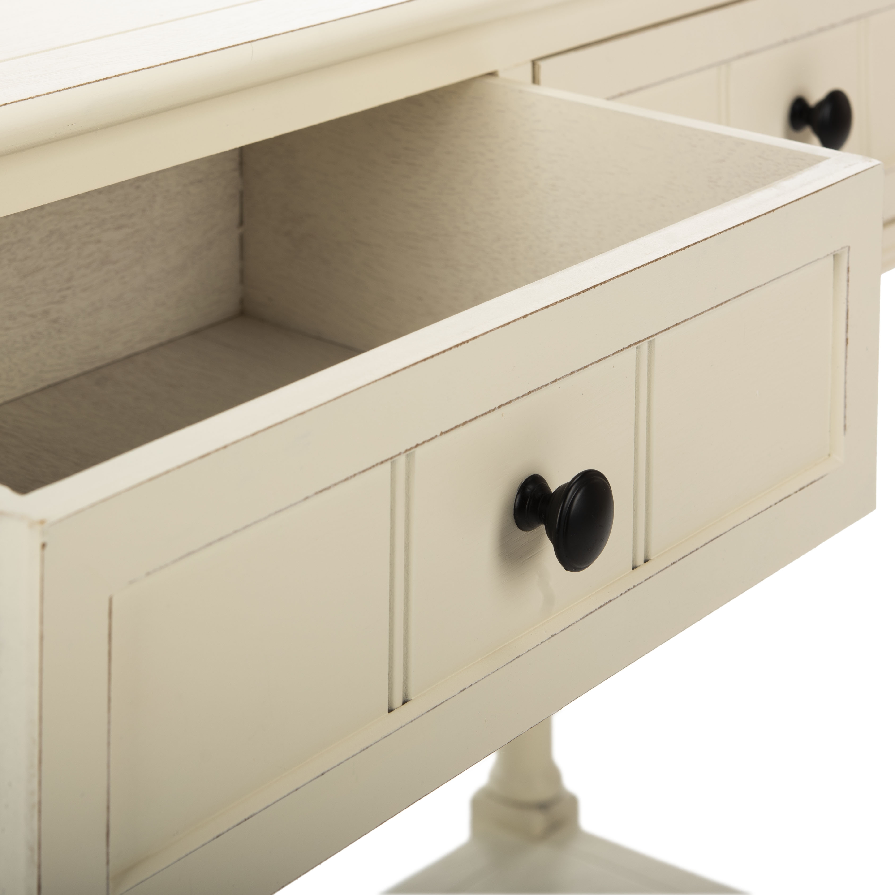 Samantha 2 Drawer Console - Distressed Cream - Safavieh - Image 7