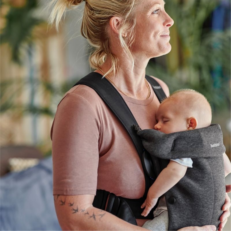 BABYBJÖRN ™ Charcoal Grey Mini 3D Jersey Baby Carrier - Image 1