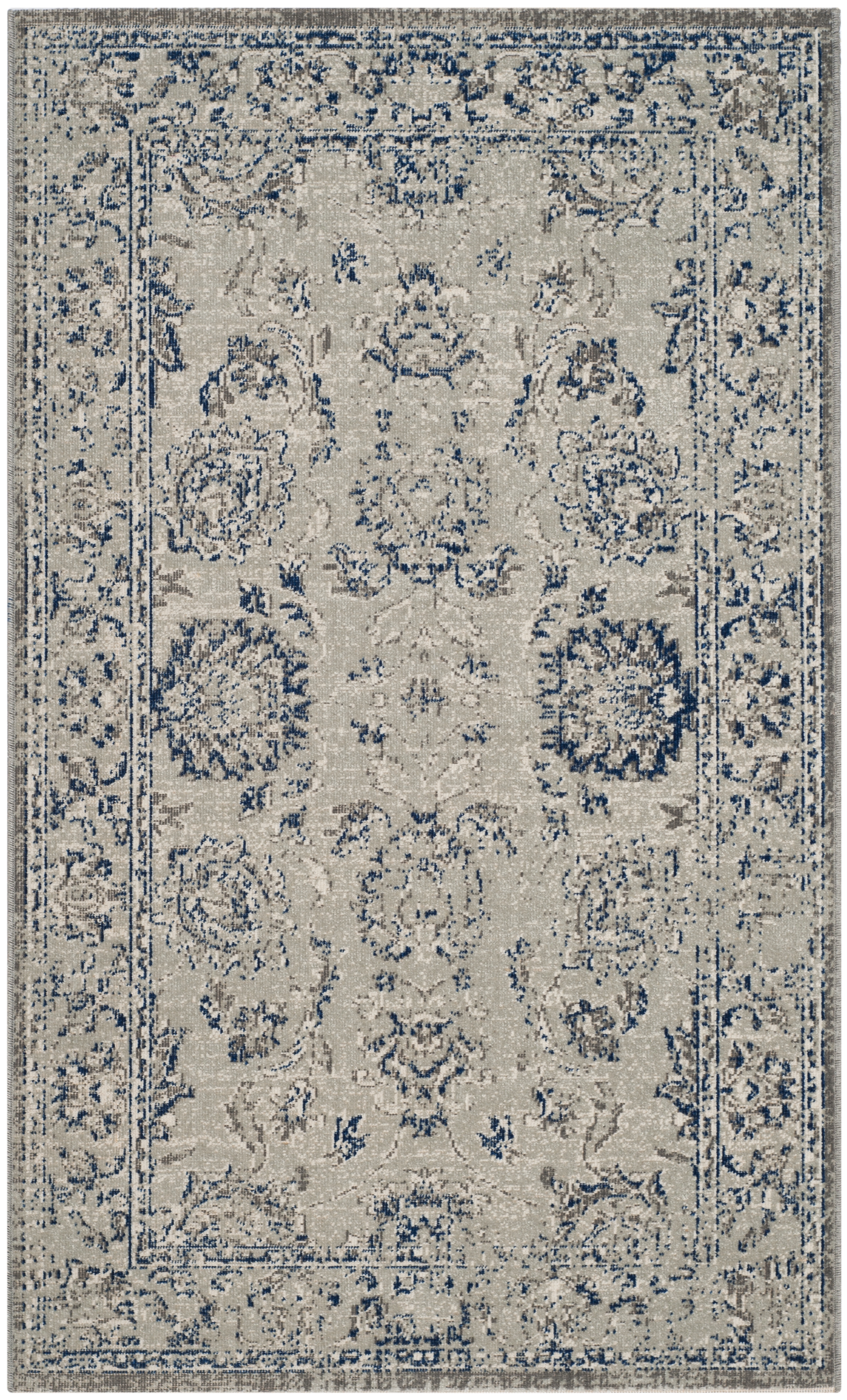 Arlo Home Woven Area Rug, ATN316C, Silver/Silver,  4' X 6' - Image 0