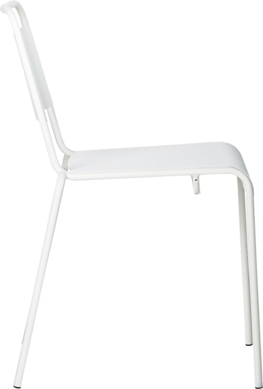 Lucinda White Stacking Chair - Image 4