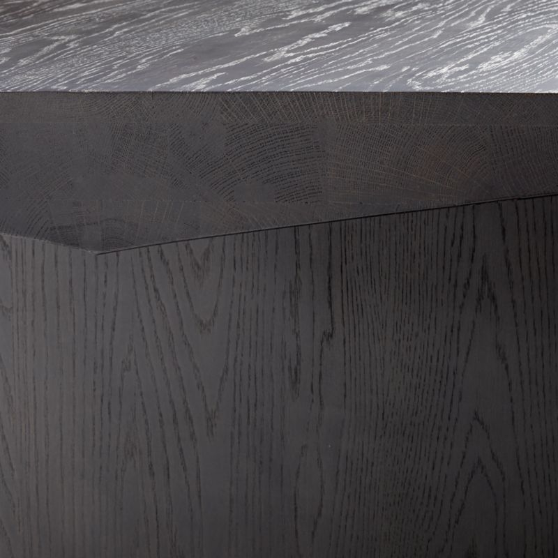 Van Charcoal Brown Wood Dining Table by Leanne Ford - Image 5