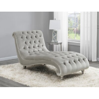 Kunz Tufted Armless Chaise Lounge - Image 0