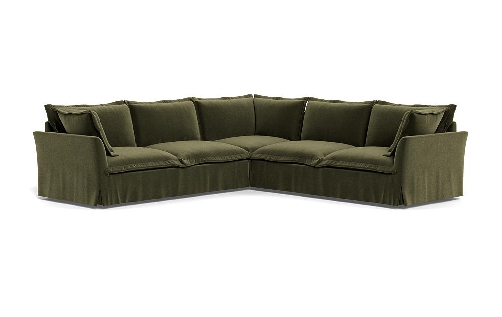 Skylar Slipcovered Corner 4-Seat Sectional Sofa - Image 1