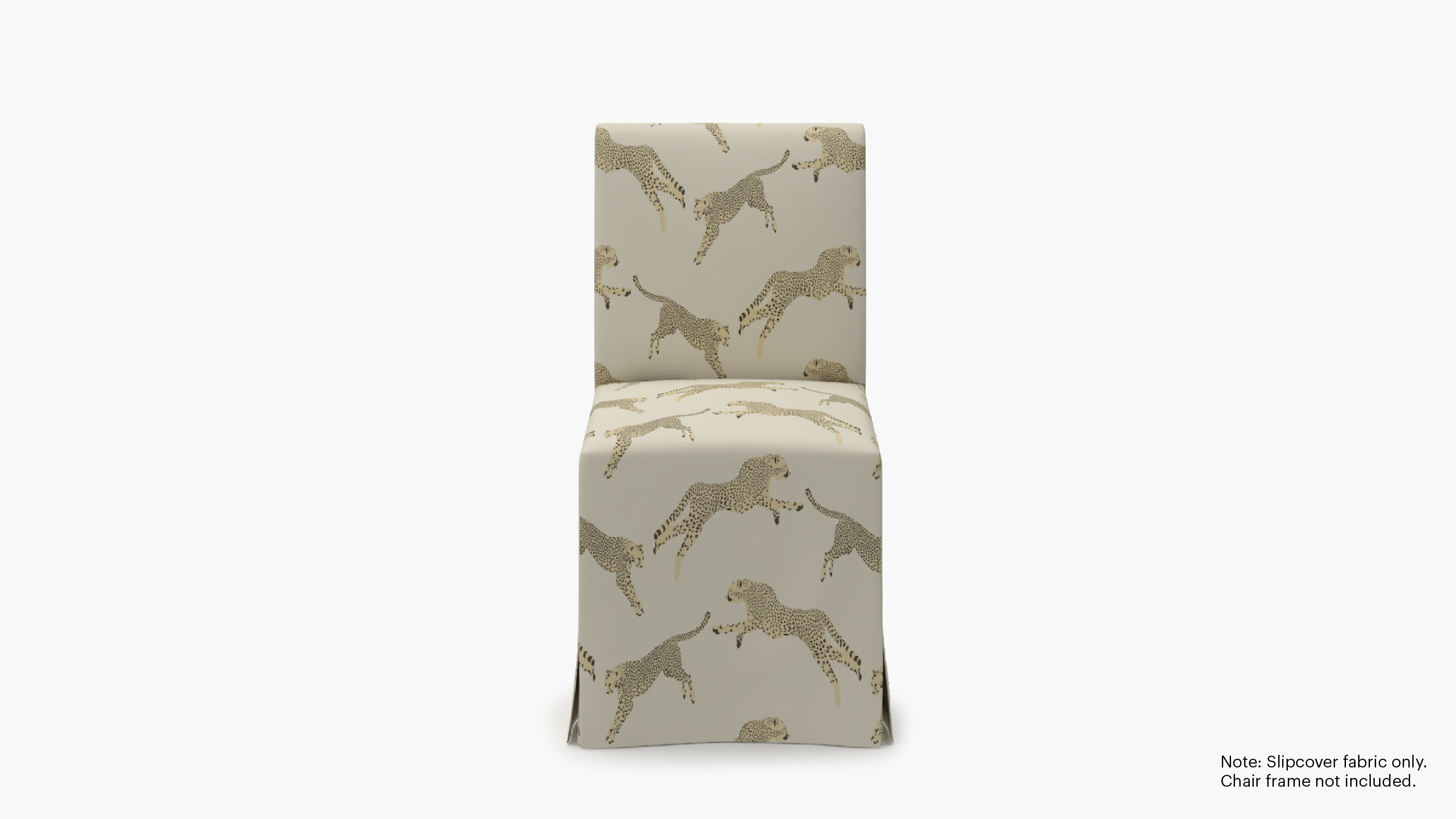 Slipcovered Signature Dining Chair - Cover Only, Desert Cheetah - Image 0