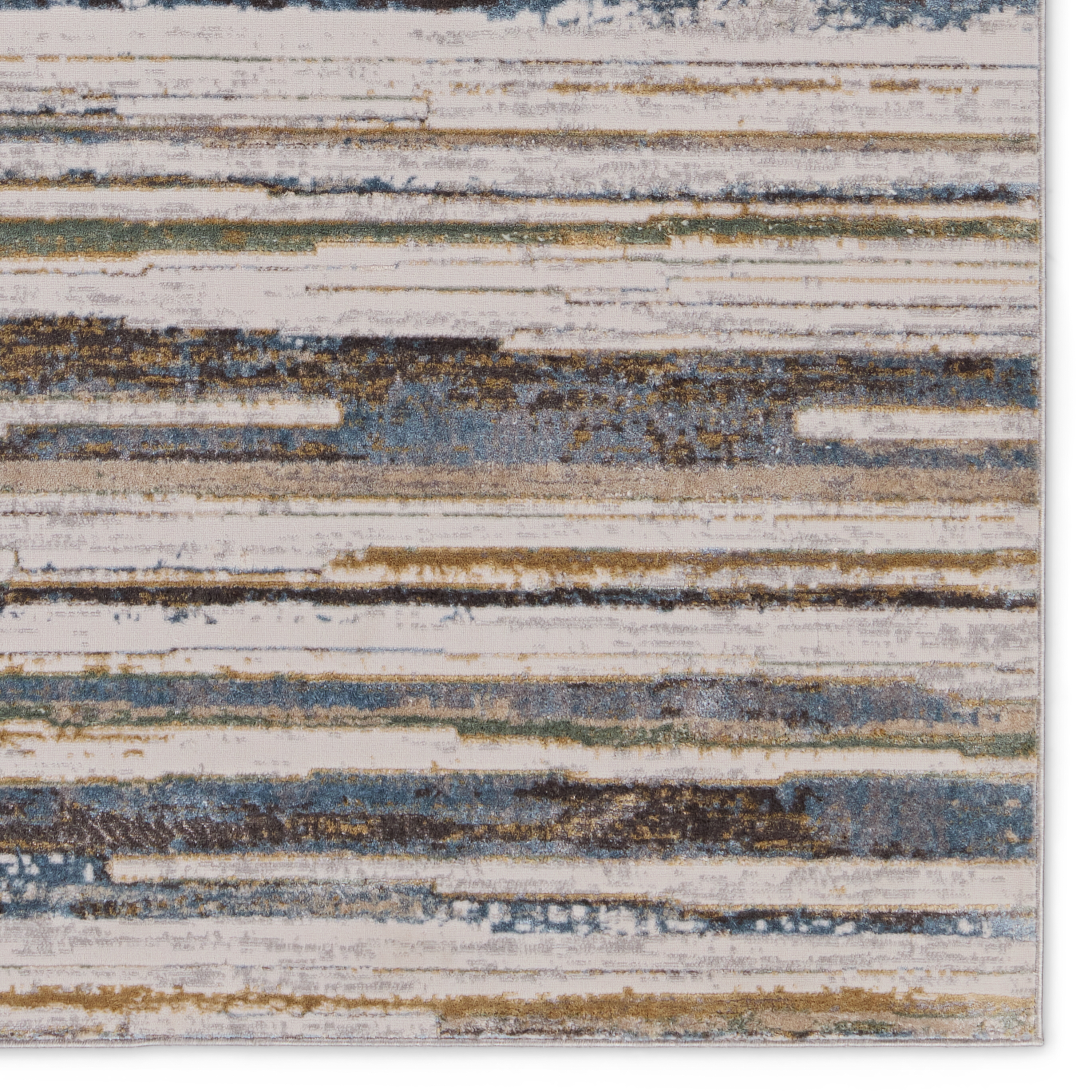 Vibe by Fioro Striped Multicolor/ Cream Area Rug (6'7"X9'6") - Image 3
